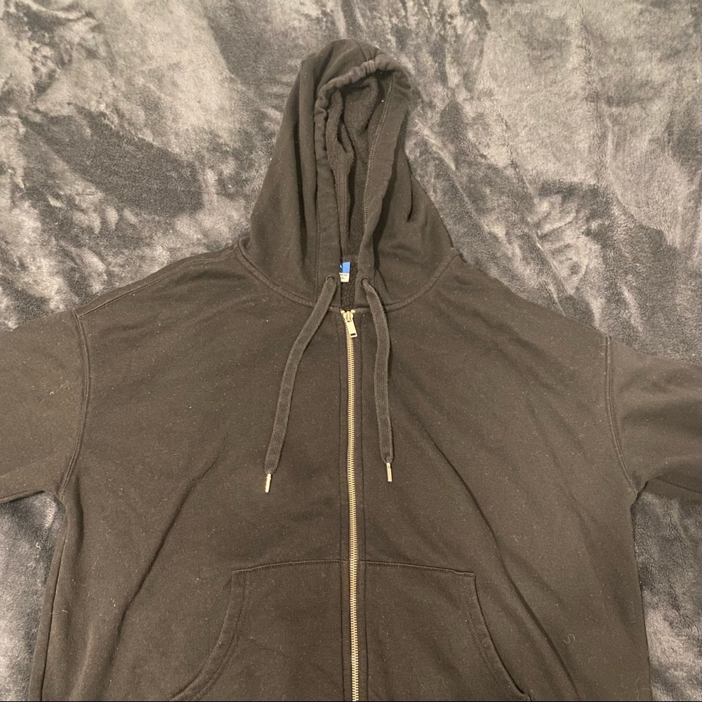 Old Navy Black Zip Up Hoodie size L